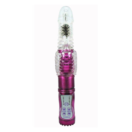 Vibrador Con Rotación Estimulador De Clítoris Mariposa USB Fucsia