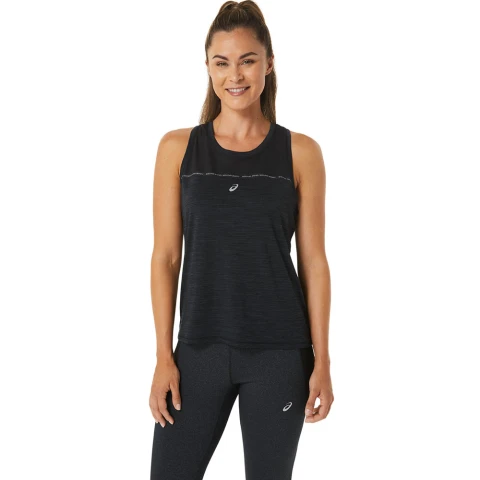 Race Tank - Mujer Performance Black/charcoal Grey
