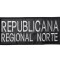 Parche bordado para chaleco Republicana Regional Norte