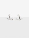 Aros Pasantes Perlas Aros Jacket Perlas - Plateado Rodio