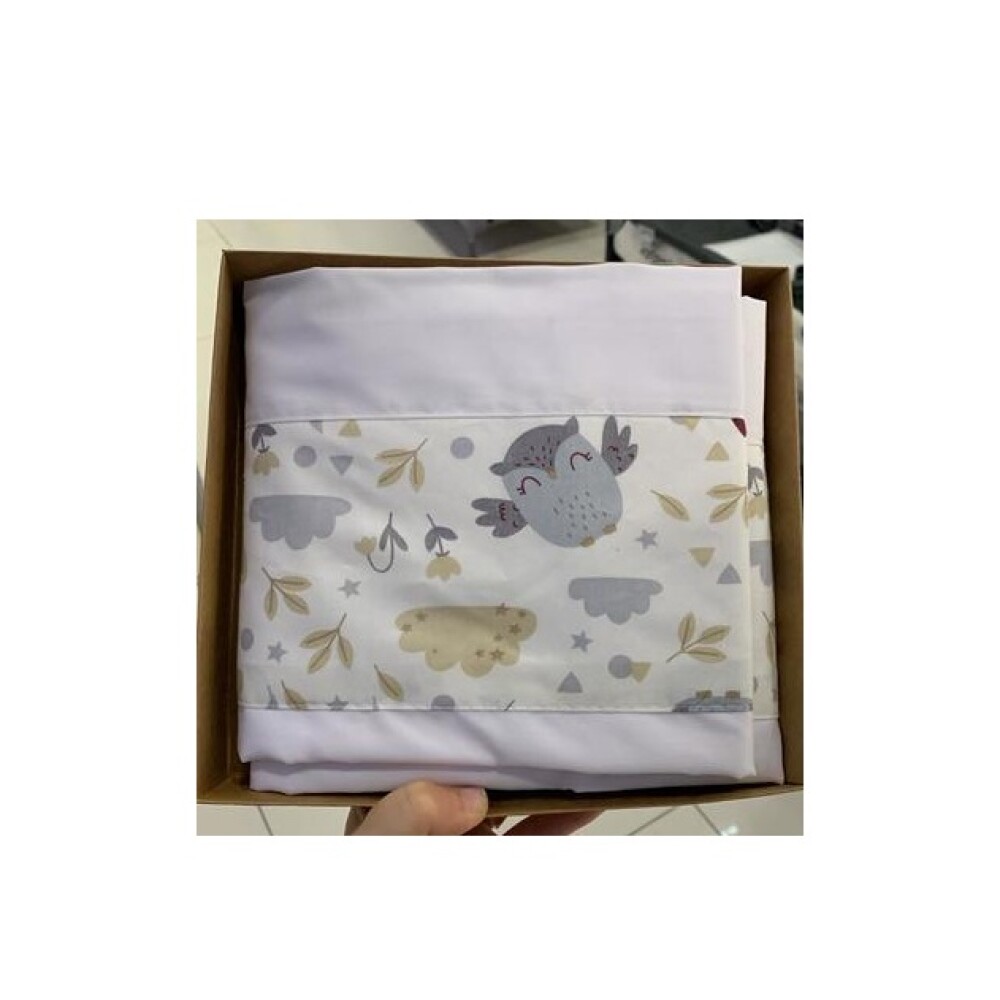 Sábanas practicuna / cuna Little Ones buho beige