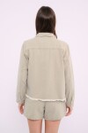 Campera de jean Verde militar