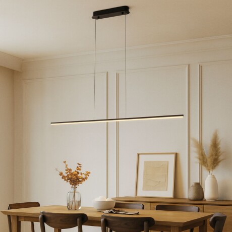 Colgante Led lineal negro 20W Dimerizable Colgante Led lineal negro 20W Dimerizable