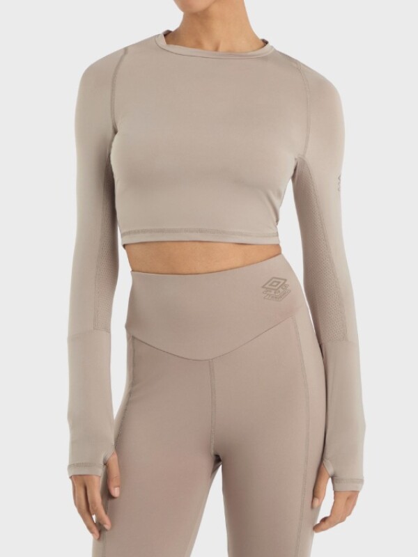 TOP PRO TRAINING CROPPED LS Umbro Mujer 00b