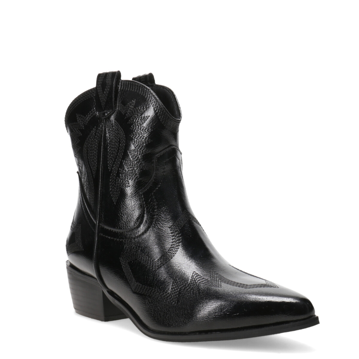 Bota PISCIS estilo tejana baja MissCarol - Black 