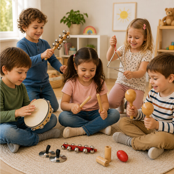 Mini Orquesta Infantil Memphis Dp505w Kit De Percusión MINI ORQUESTA PERCUSION MEMPHIS DP505W