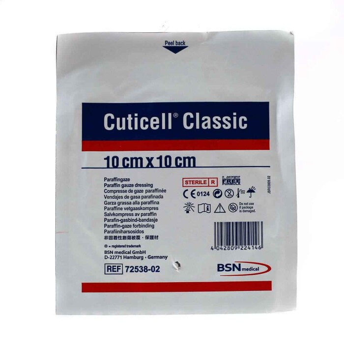 CUTICELL CLASSIC GASA PARAFINADA 10X10CM única