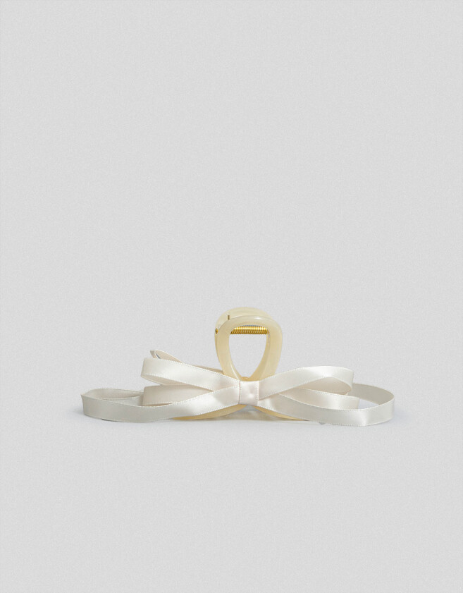 Broche Con moño Broche Con Moño - Blanco Crudo