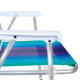 Silla Alta Aluminio Clásica A Rayas VIOLETA