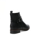 Botas de Mujer Bottero Caña Baja de Cuero Negro