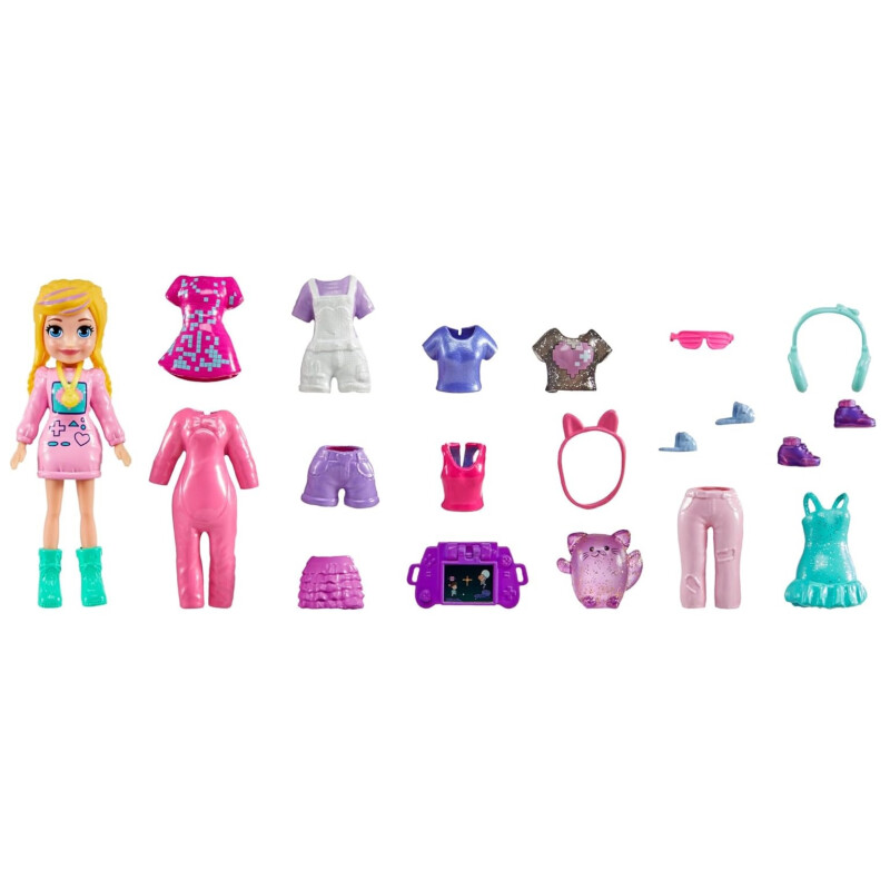 POLLY POCKET - Pack Modas Mediano Muñeca Rubia POLLY POCKET - Pack Modas Mediano Muñeca Rubia