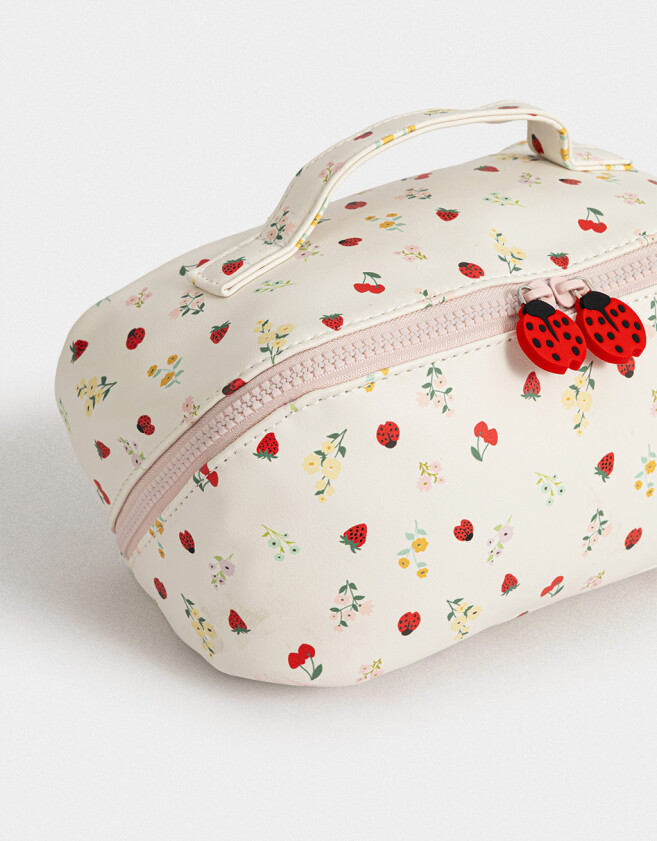 Porta Cosméticos Portacométicos Valija Flores - Estampado Flores