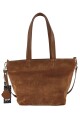 Cartera versátil de cuero y gamuza Oxido