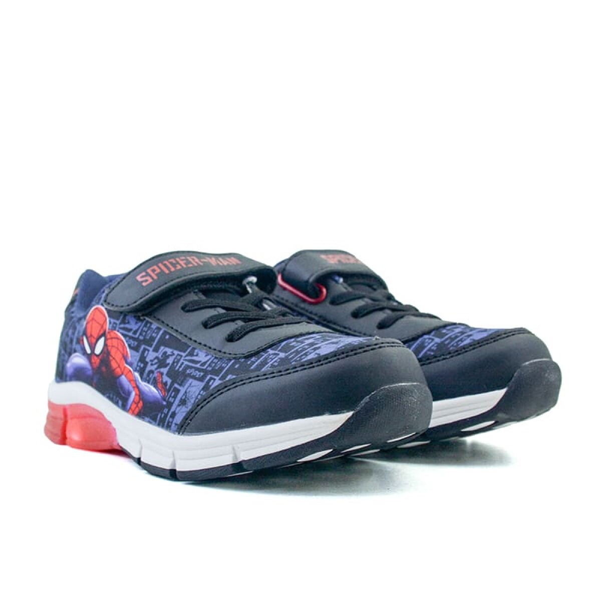 Championes Marvel Spiderman con Luces de Niños - SPICFW24003 - Negro-rojo 