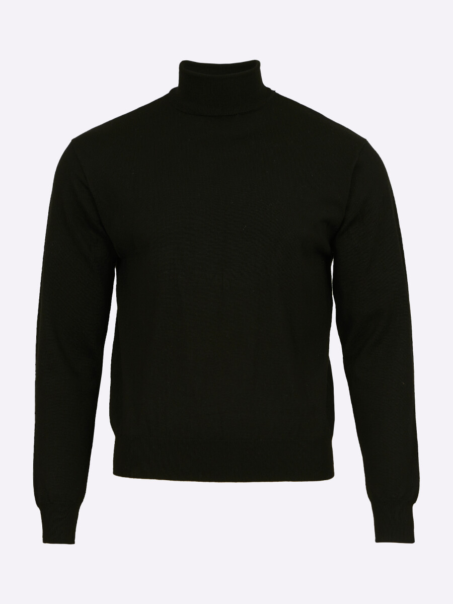 Sweater cuello alto - negro 