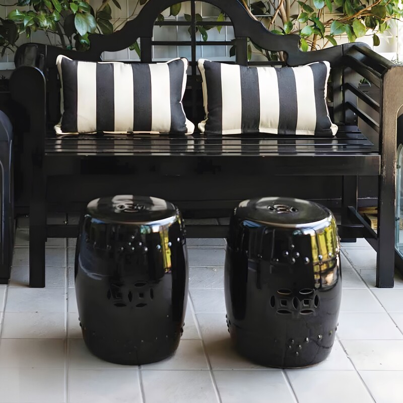 BANQUETA ZELLA 33x33x45CM NEGRO BANQUETA ZELLA 33x33x45CM NEGRO