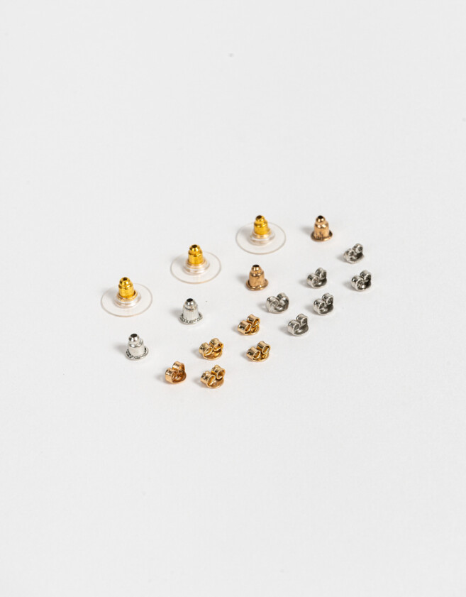 Bijouterie Vs Mix plaiting Topes Metálicos Para Aros - Combinacion Bicolor