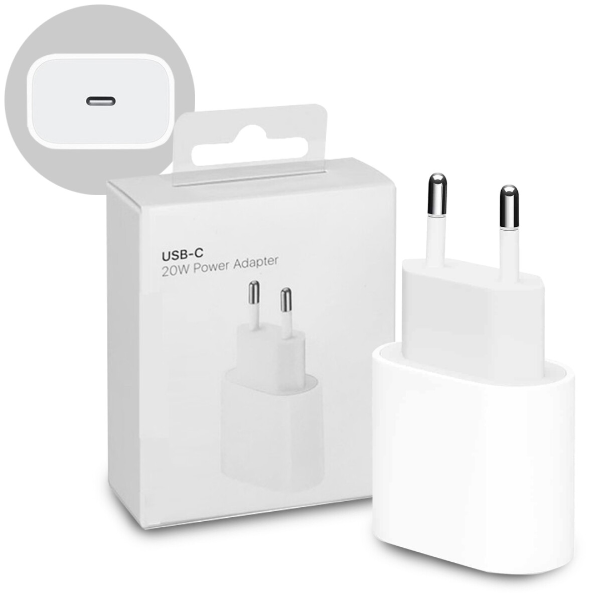 Ficha de carga original Apple Tipo C 20W 