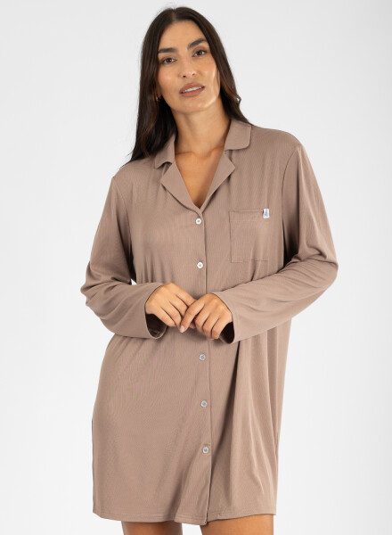 Camisola ribb yummy liso ml Marron