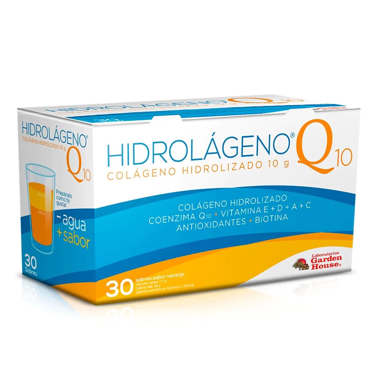 Colágeno Hidrolizado Hidrolágeno Q 10 30 Sobres 