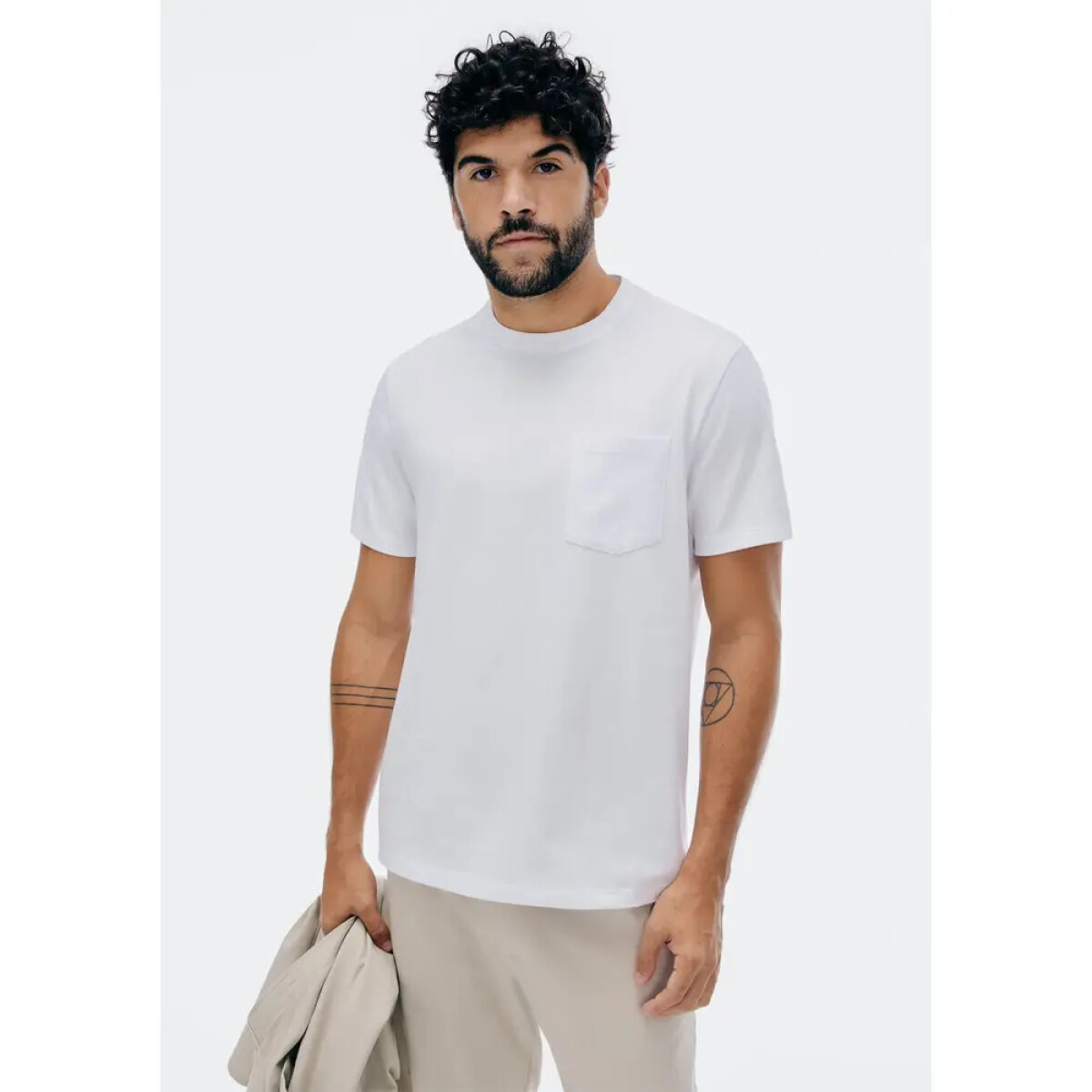 CAMISETA MM MASC - BRANCO 