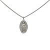 Dije Medalla Virgen Milagrosa-Plata 925 quemada-Sin piedra-CP3008 sinpiedra