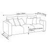SOFA 3 PUESTOS-TERRA NINE 7450006268936 GRIS(CD) Unica