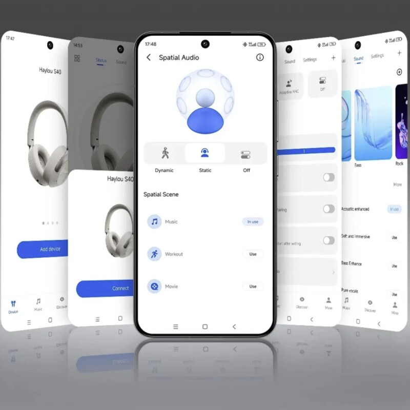 Auriculares inalámbricos Bluetooth Haylou S40 Anc Negro