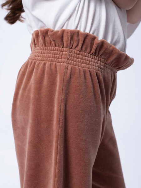 Pantalón De Plush Marron
