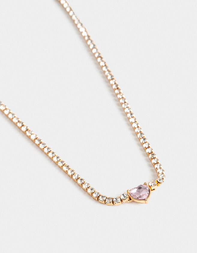 Collares Cortos Con strass Cortos Con Strass - Dorado