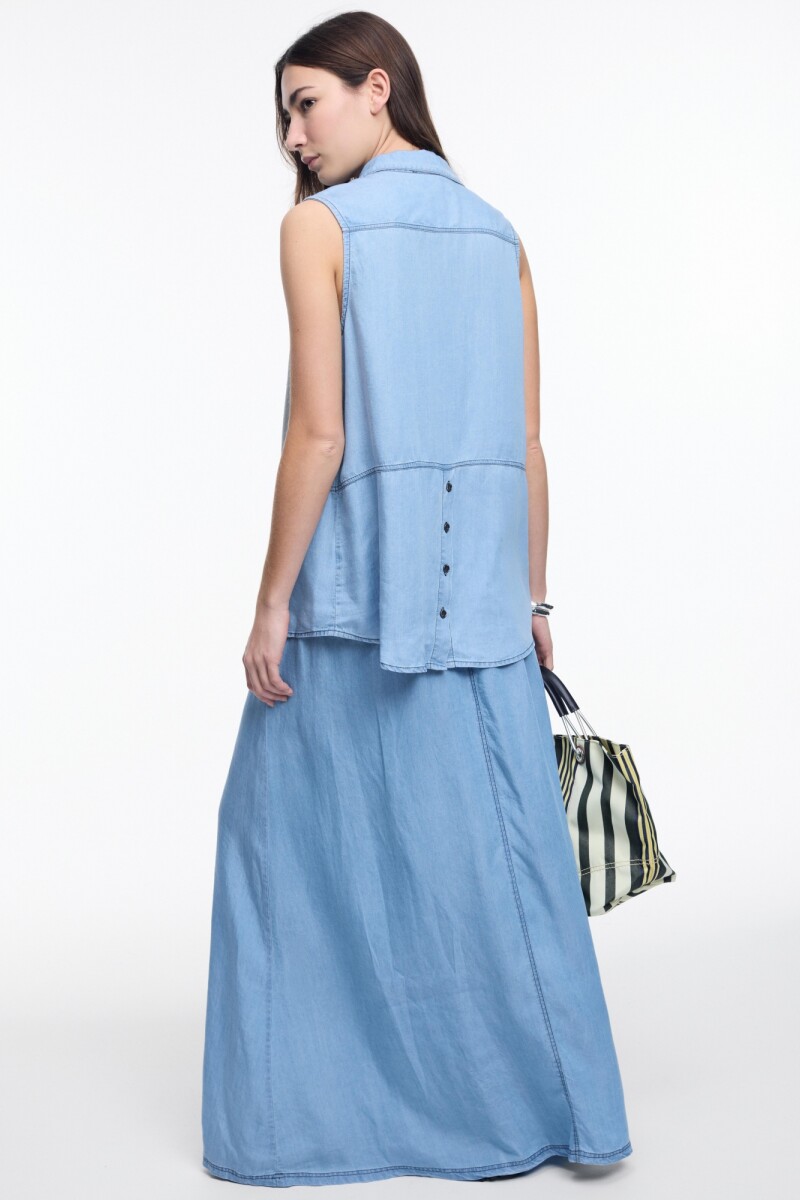 CAMISA SM LYOCELL Azul