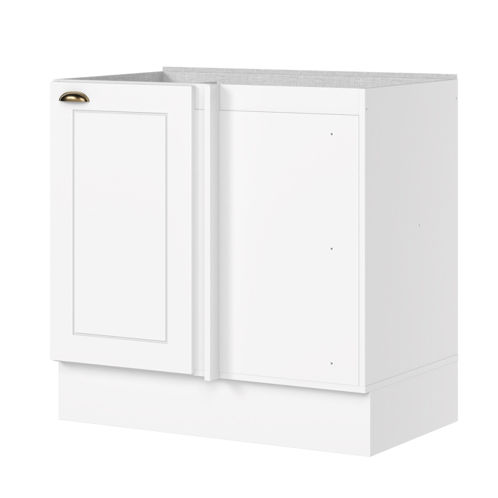 BAJO MESADA ESQUINERO ARMARIO 2 PUERTAS - LÍNEA AMERICANA BLANCO