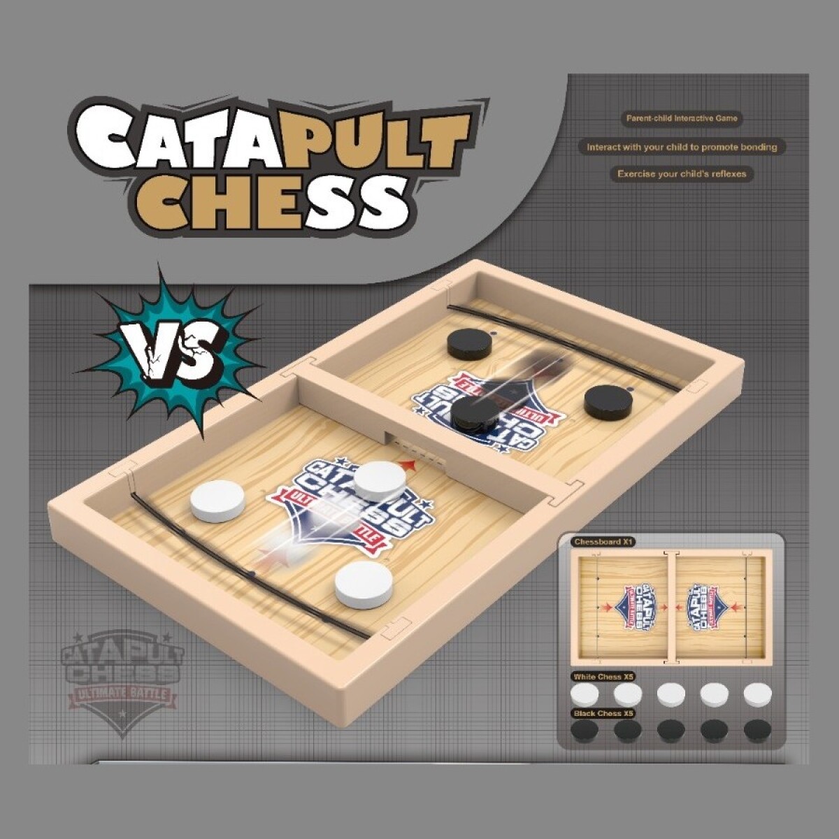 Juego de Mesa Catapulta Sling Puck Chess 