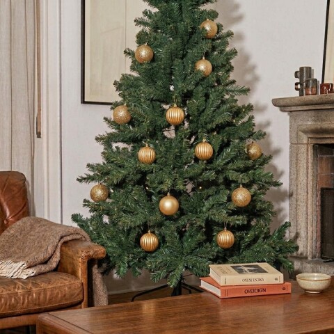 Set x24 chirimbolos 6 cm para árbol de navidad Dorado