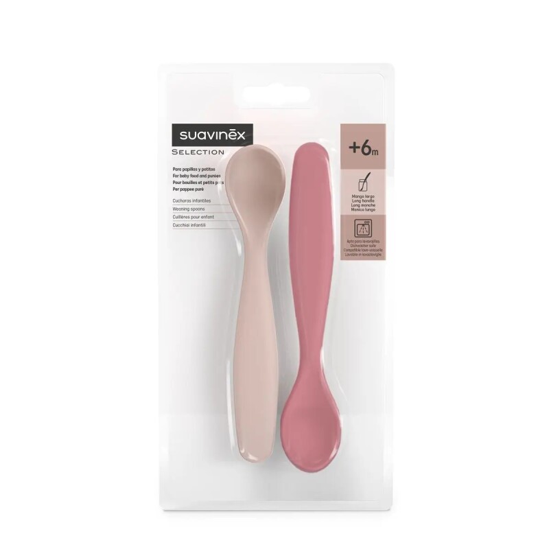 Set De Cucharas Suavinex Rosa 2 Uds. Set De Cucharas Suavinex Rosa 2 Uds.