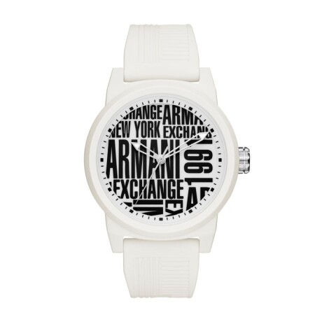 Reloj Armani Exchange Deportivo/Fashion Silicona Blanco 0