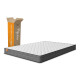 Colchon Espuma 2 Plazas Emily 17 Alta Densidad Garantia Blanco