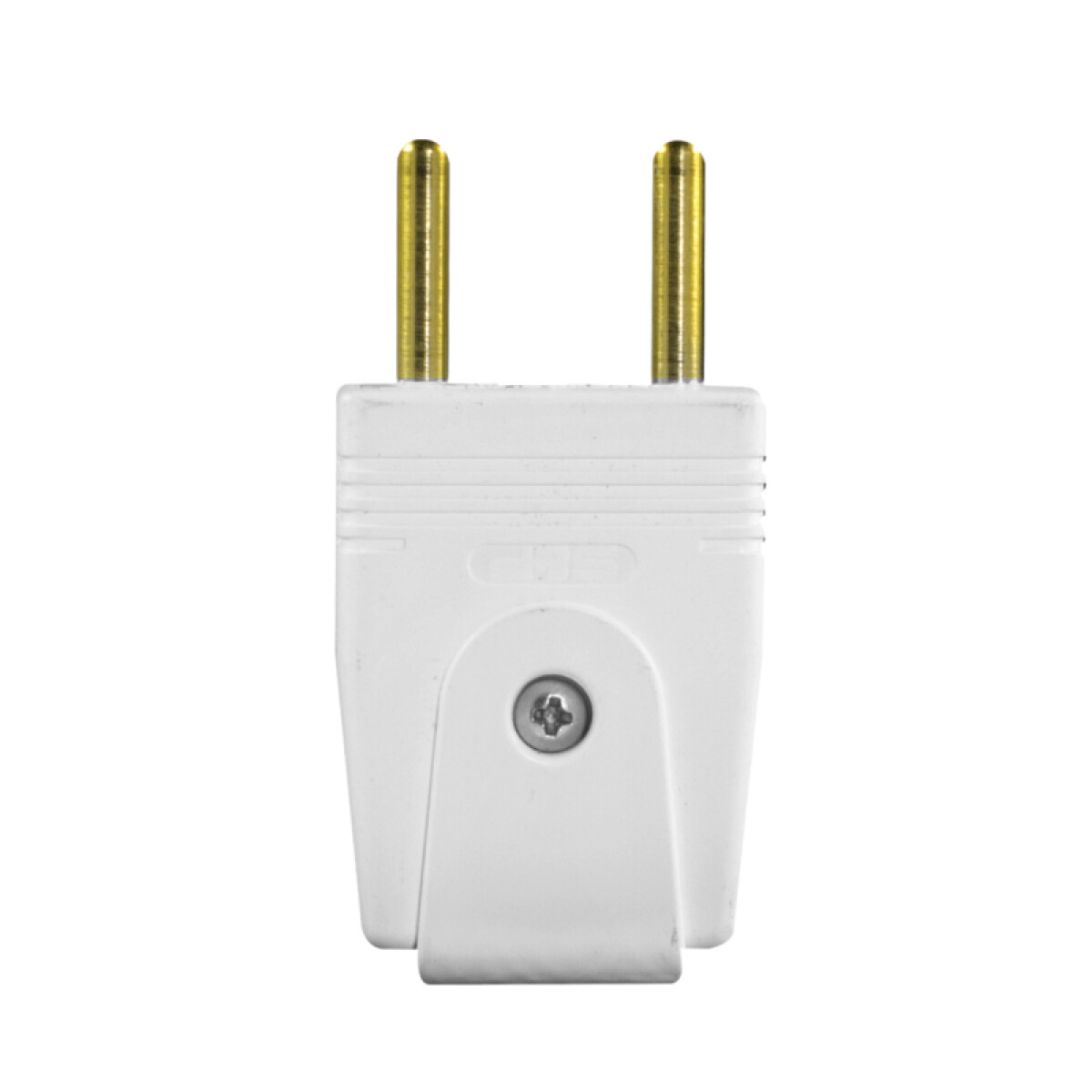 Ficha 2 polos s/tierra 10A, blanco - Molveno - ELE05185 