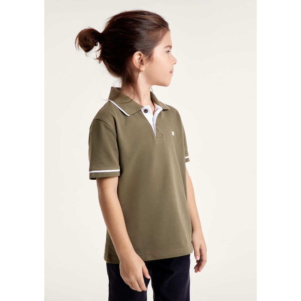 CAMISA POLO MM MASC - OLIVA MEDIO 