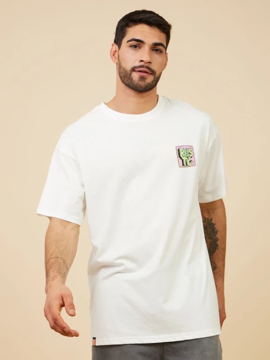 T-SHIRT RUSTY AGULO - BLANCO 