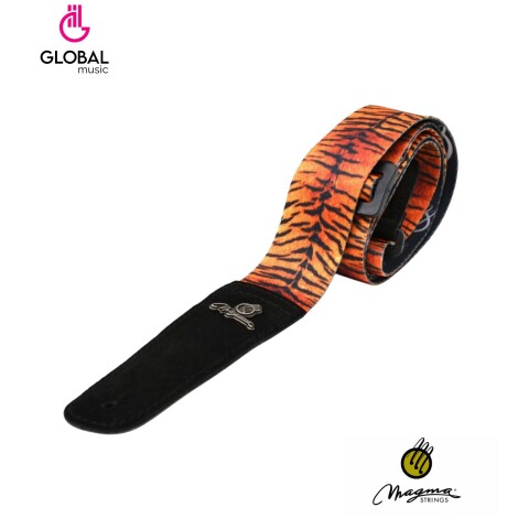 Correa Para Guitarra Magma Poliéster Tigre c/logo Correa Para Guitarra Magma Poliéster Tigre c/logo