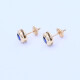 Caravanas oro 18k y zafiros engarce inglés. Caravanas oro 18k y zafiros engarce inglés.