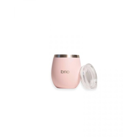 Mate Brio de Acero Inoxidable con Tapa ROSA