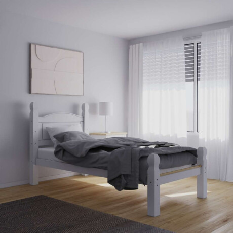 Cama 1 Plaza Madera Maciza Linea Mexicana