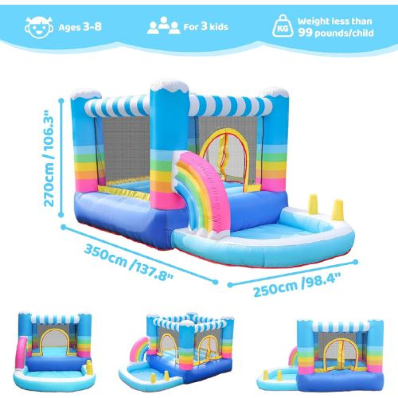 Inflable Arcoiris Nube- Doctor Dolphin Inflable Arcoiris Nube- Doctor Dolphin