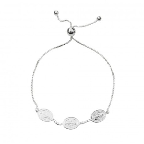 Pulsera religiosa de plata 925, MILAGROSA. Pulsera religiosa de plata 925, MILAGROSA.