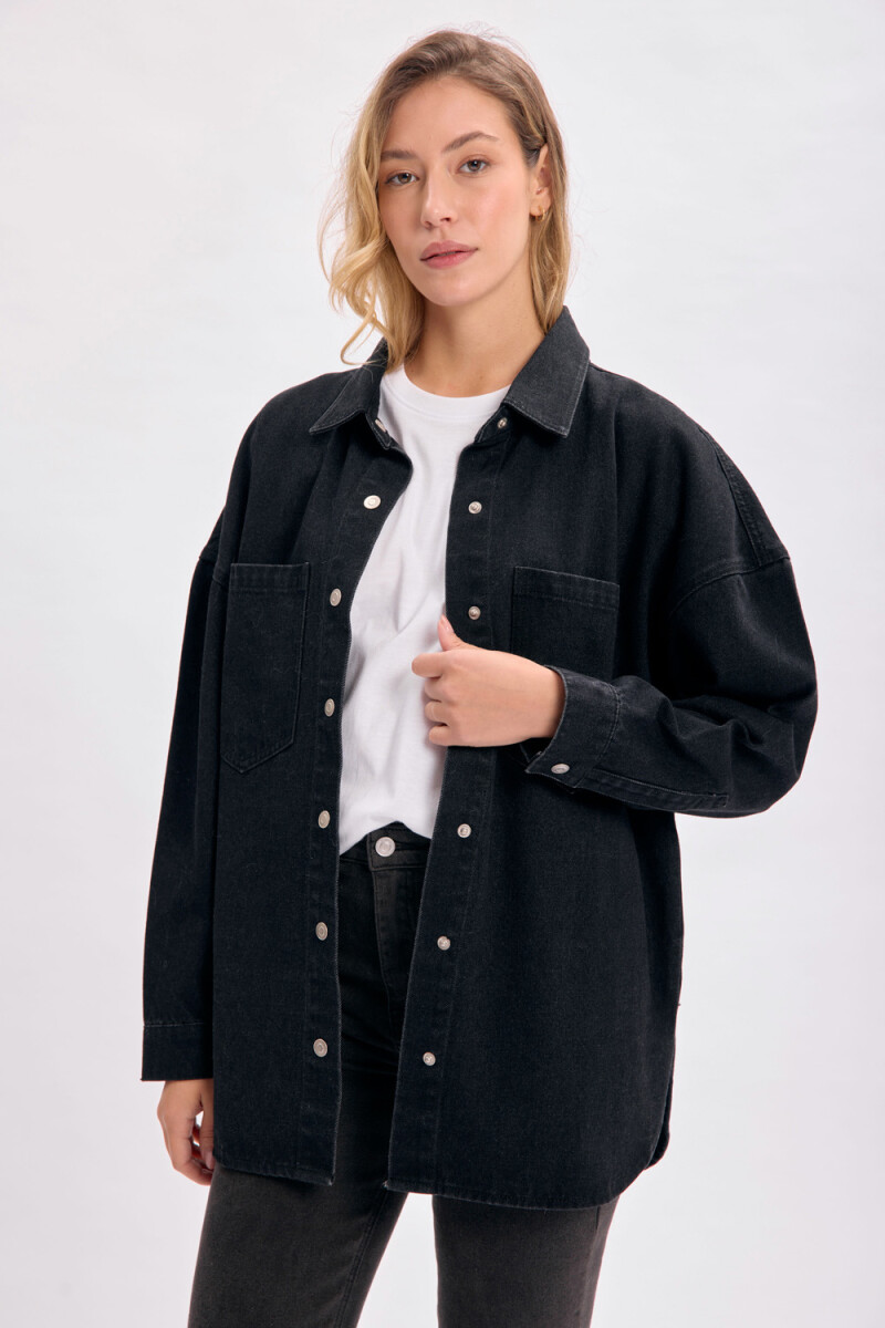 Sobrecamisa jean - Negro 