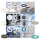 Cepillo electrico inalambrico recargable hogar cocina baño set accesorios Mango Largo Spray Sin Color