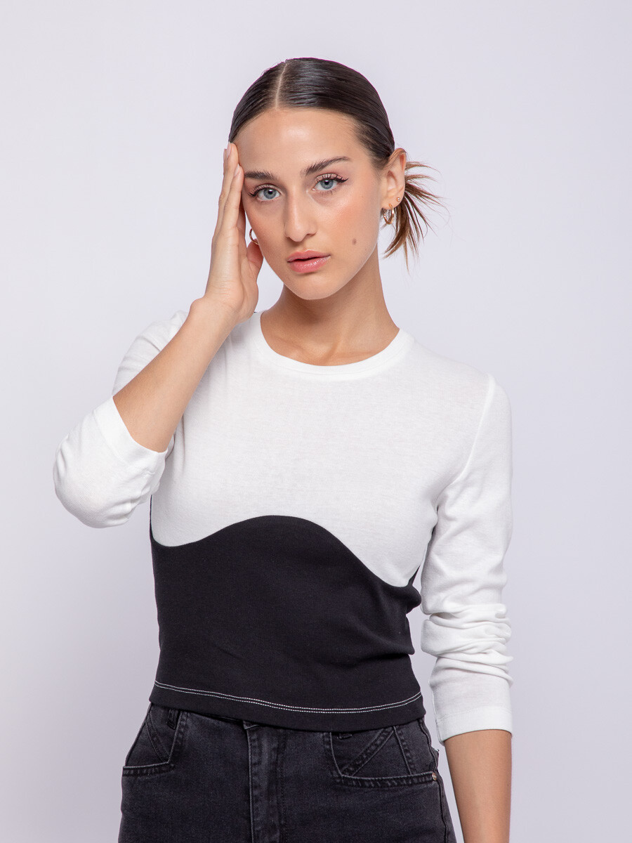 REMERA BLOCK POWER Crudo