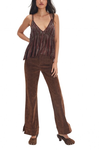 Pantalón Glow Up Marron